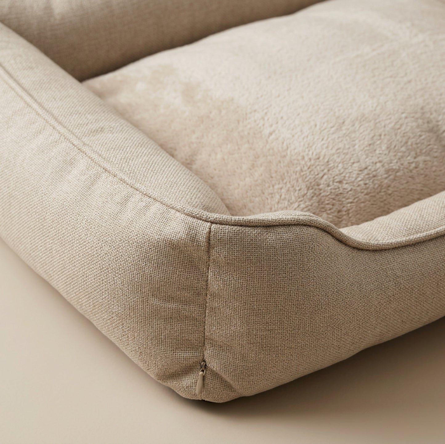 Vzno Bolster Large Dog Bed 120 x 85 cm Oatmeal - Detail view